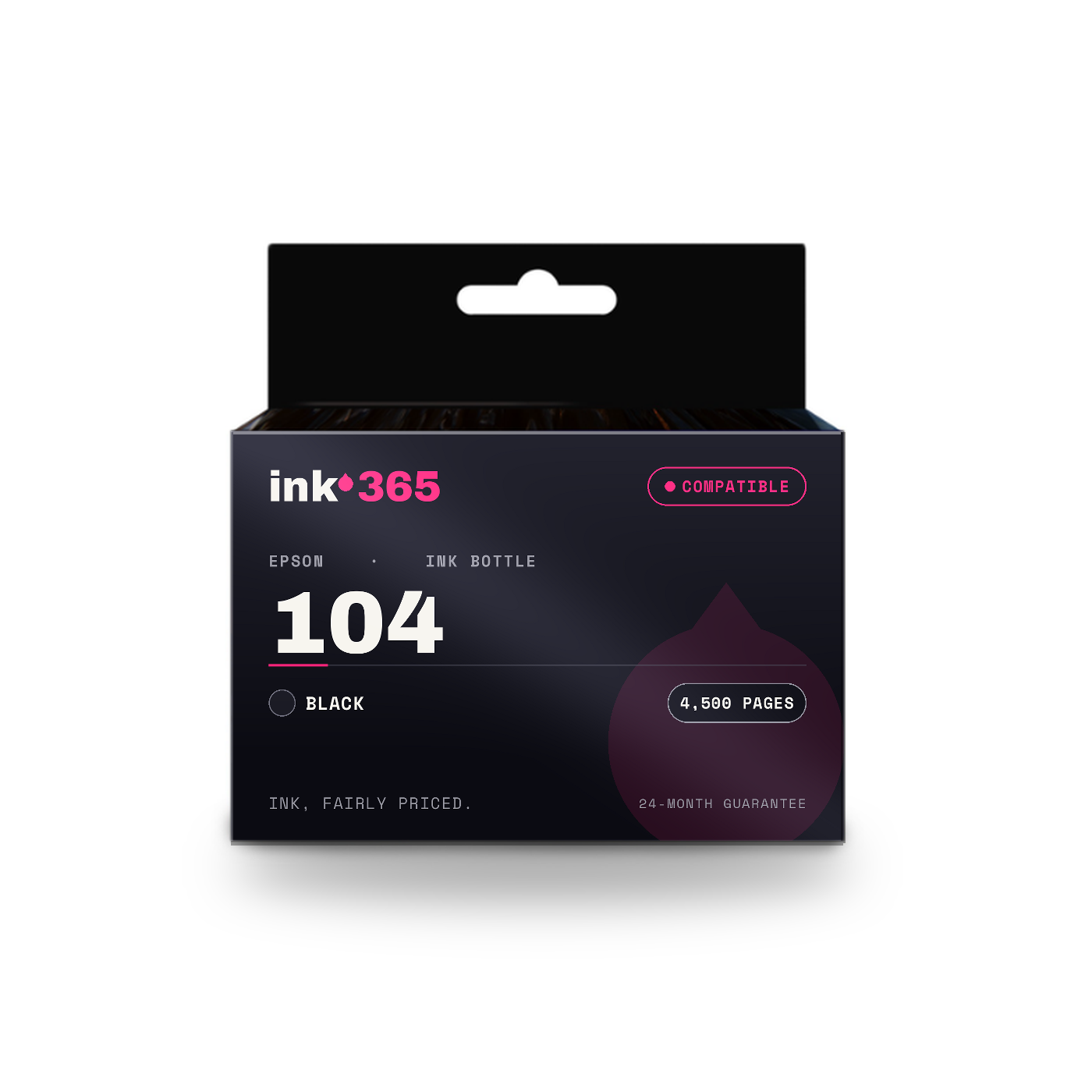 Epson 104 Black Compatible Ink Bottle – 4,500 Pages