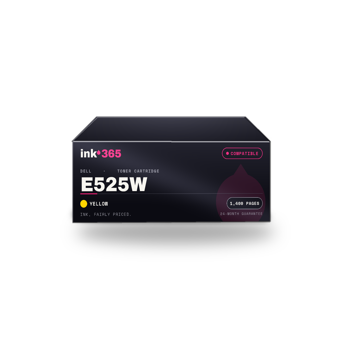 Dell E525W Yellow Compatible Toner Cartridge – 1,400 Pages