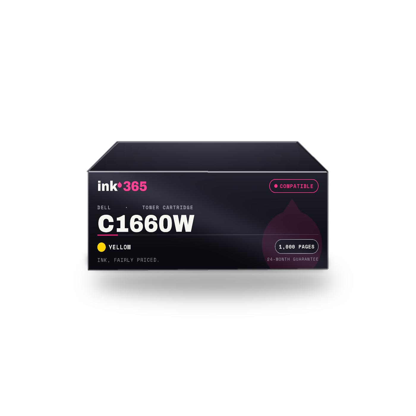 Dell C1660w Yellow Compatible Toner Cartridge – 1,000 Pages