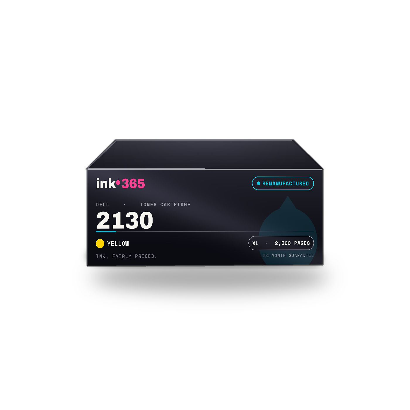 Dell 2130 Yellow Remanufactured Toner Cartridge – 2,500 Pages