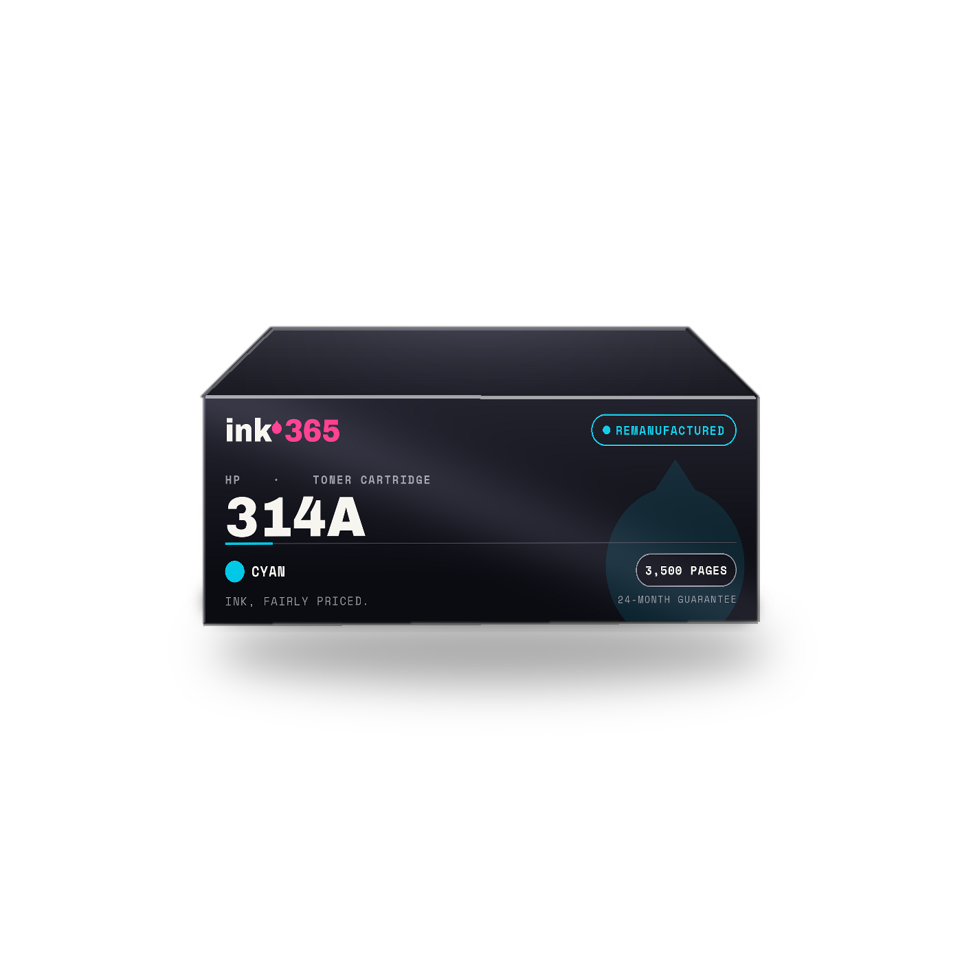 HP 314A Cyan Remanufactured Laser Toner – 3500 Pages