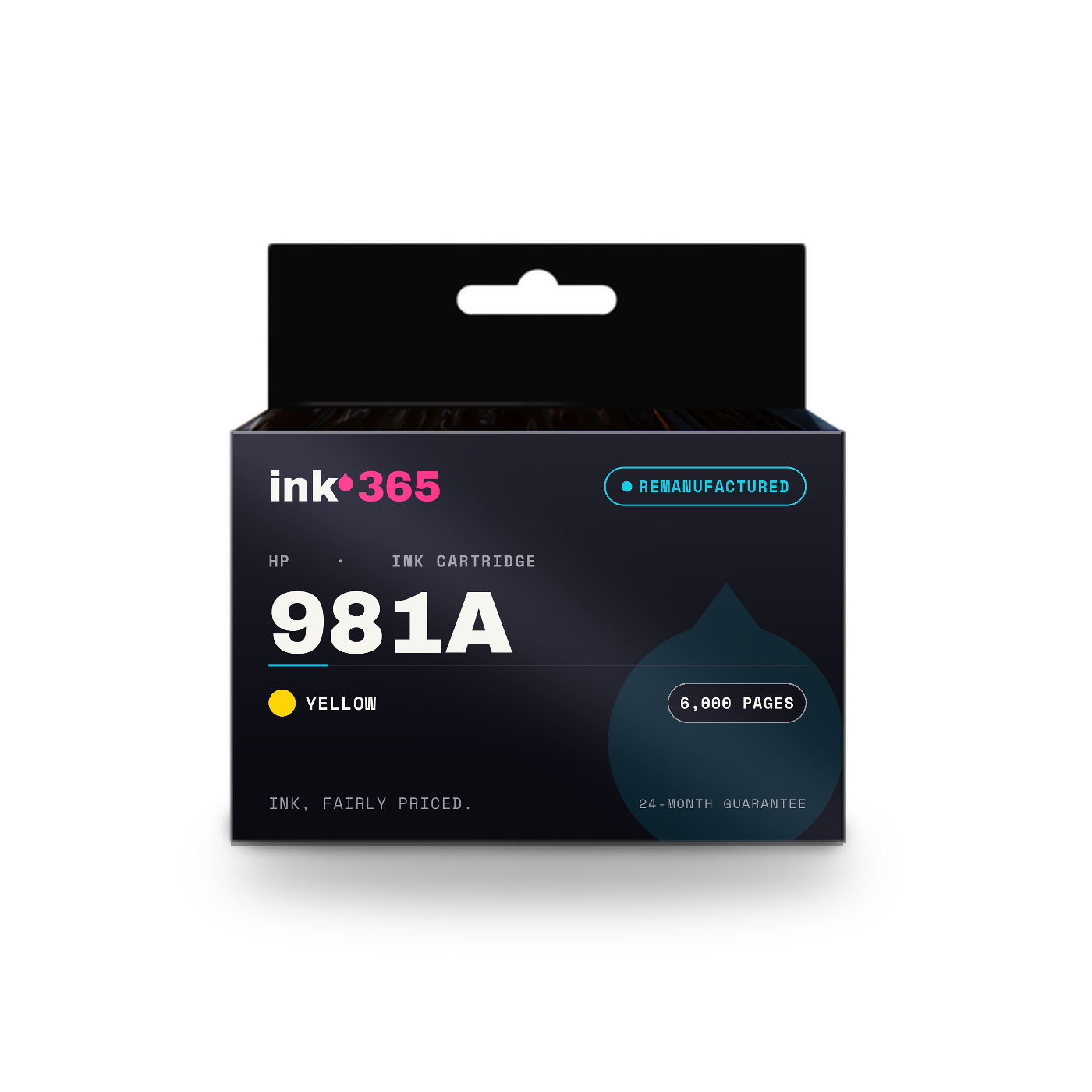 HP 981A Yellow Remanufactured Ink Cartridge – 6000 Pages