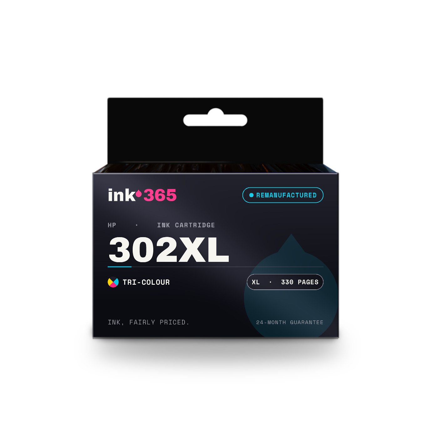 HP 302XL Tri-Colour Remanufactured Ink Cartridge – 330 Pages