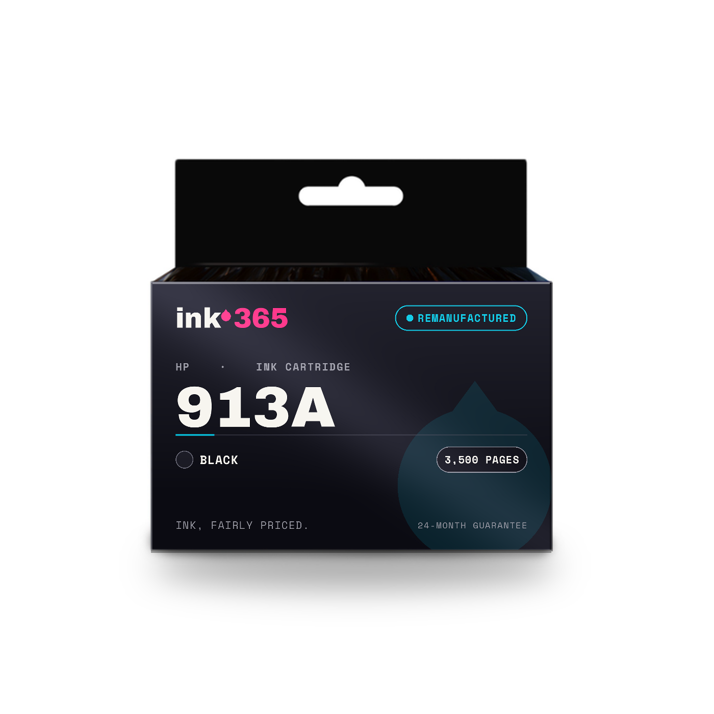 HP 913A Black Remanufactured Ink Cartridge – 3500 Pages