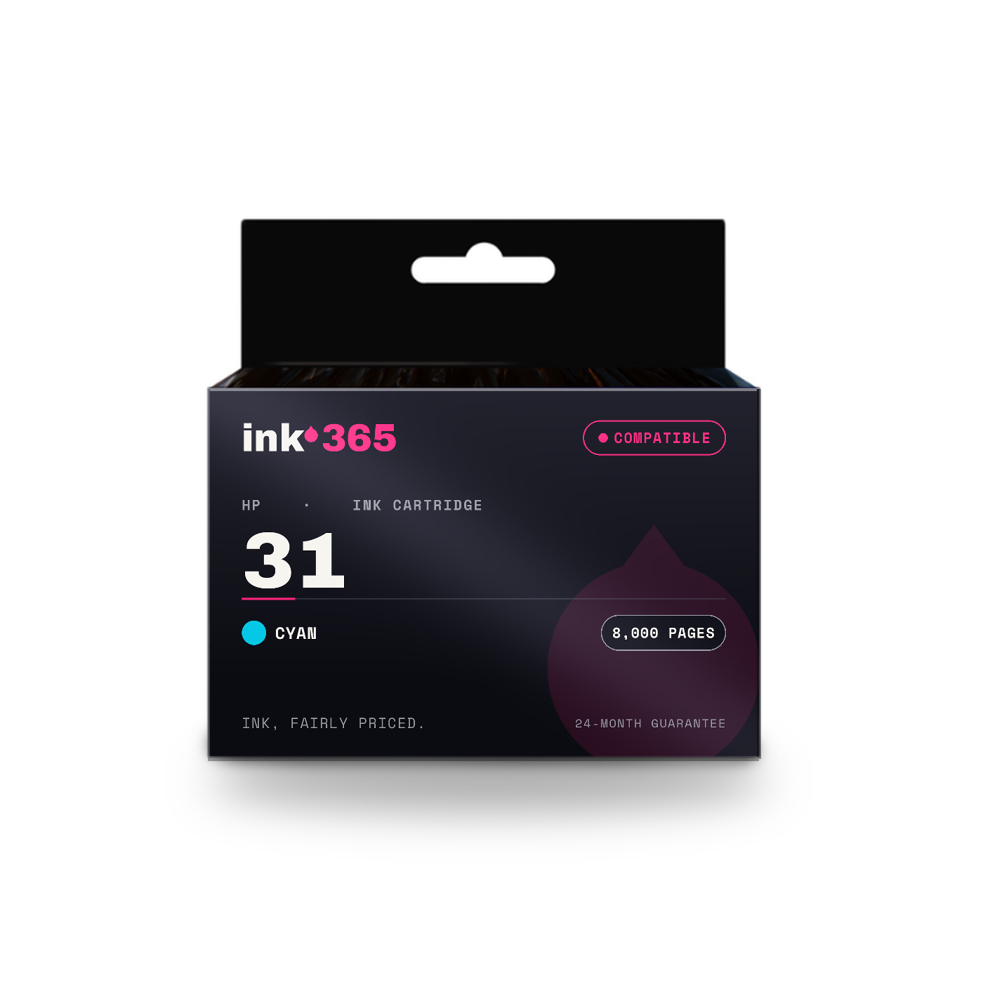 HP 31 Cyan Compatible Ink Bottle – 8,000 Pages