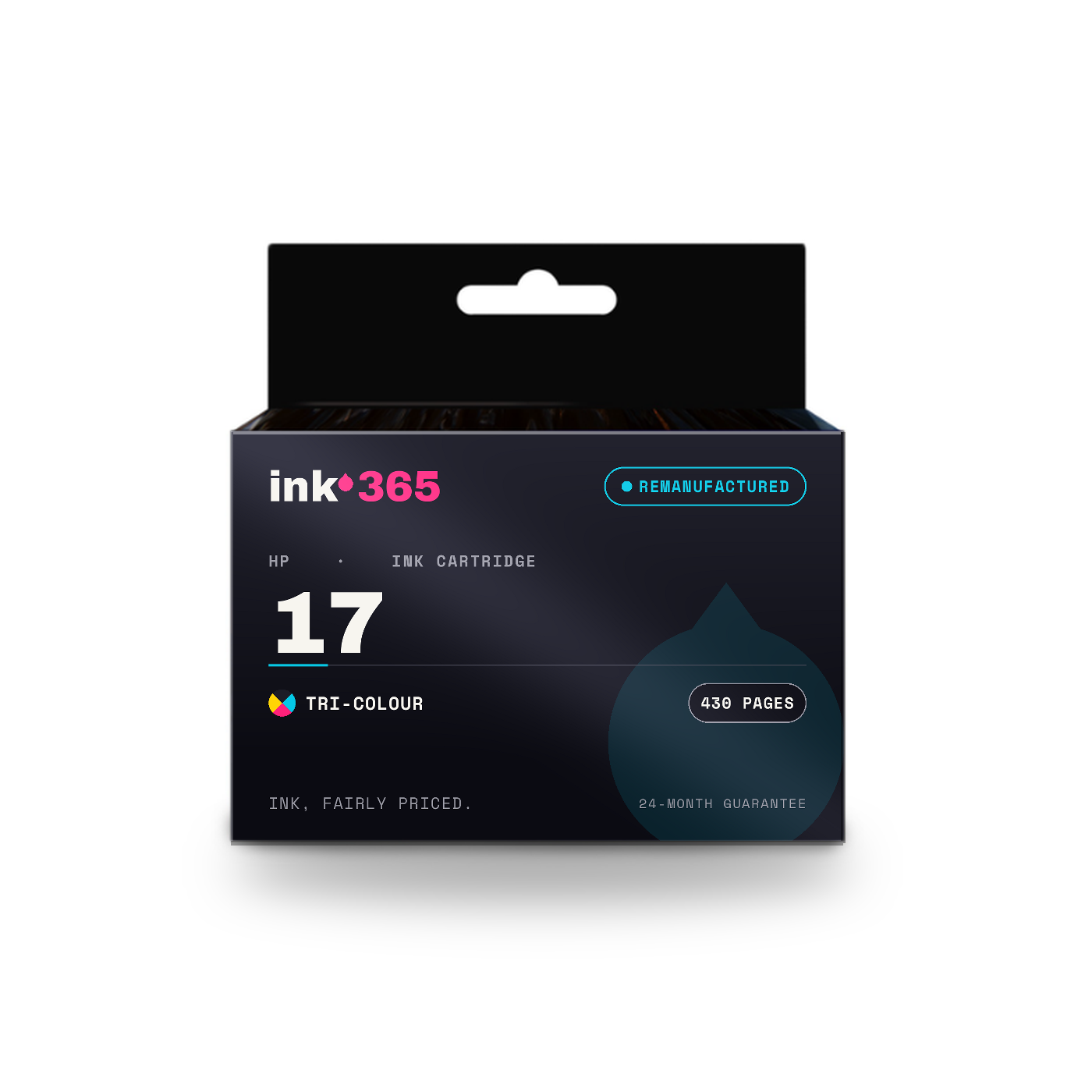 HP 17 Tri-Colour Remanufactured Ink Cartridge – 430 Pages