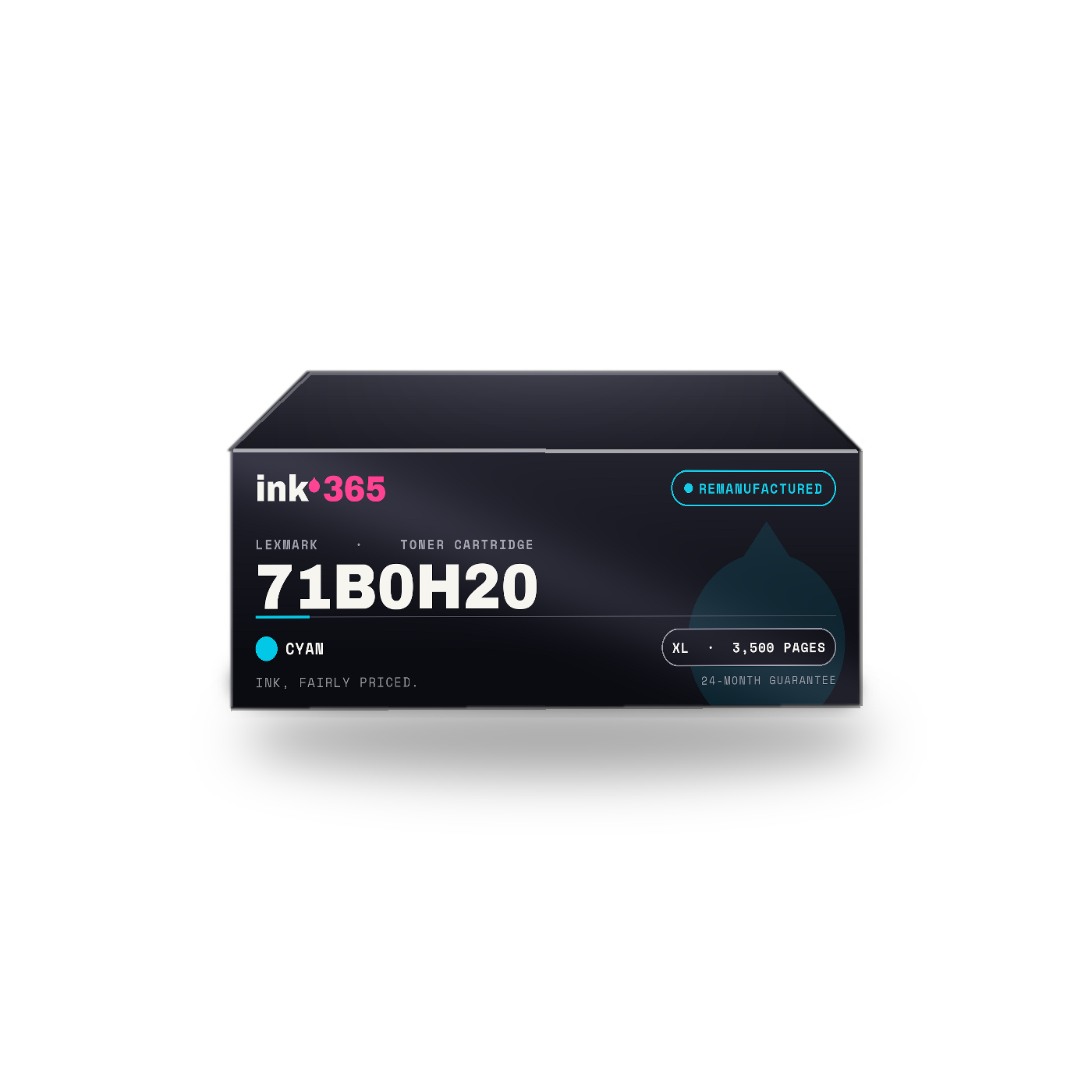 Lexmark 71B0H20 Cyan Remanufactured Laser Toner – 3,500 Pages