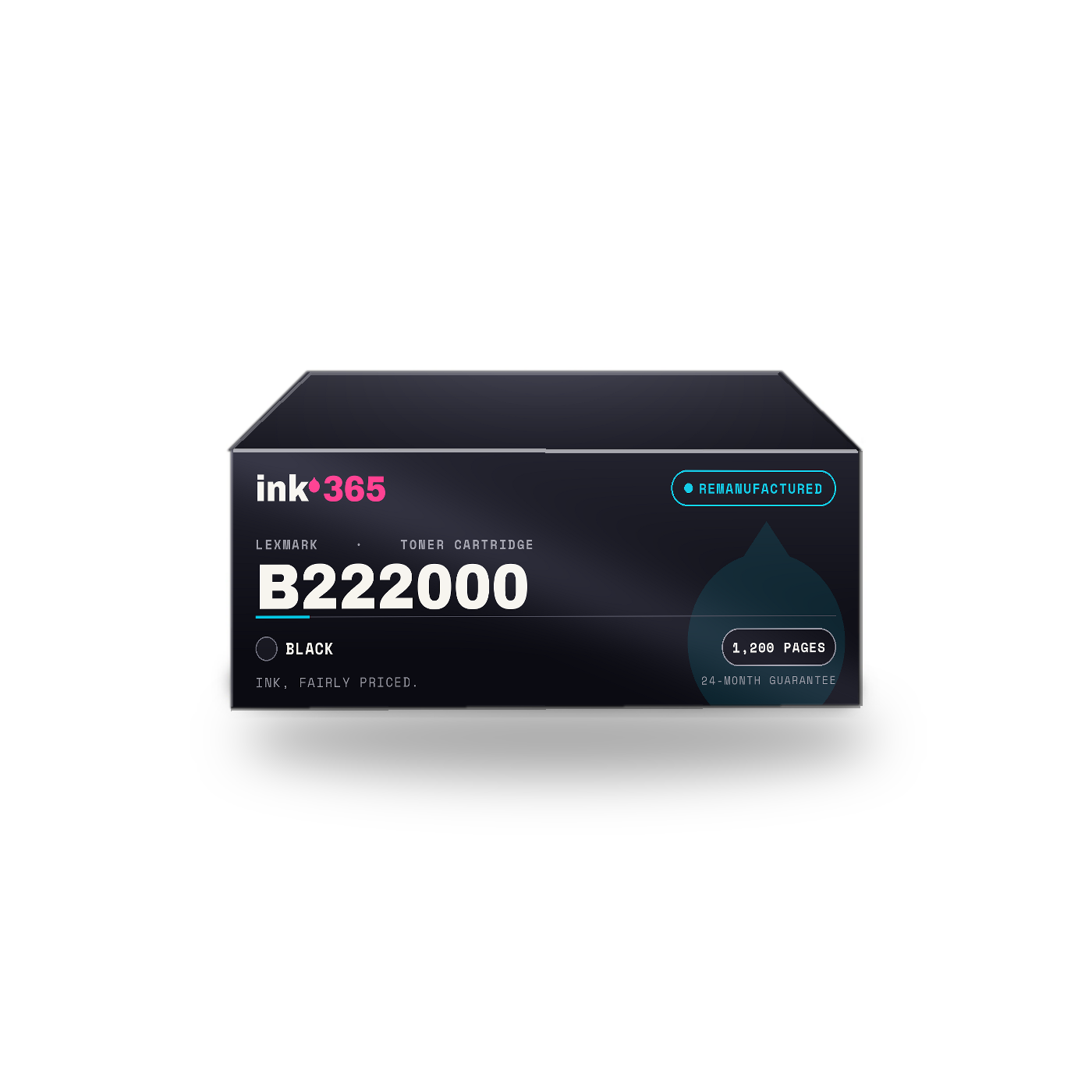 Lexmark B222000 Black Remanufactured Laser Toner – 1,200 Pages