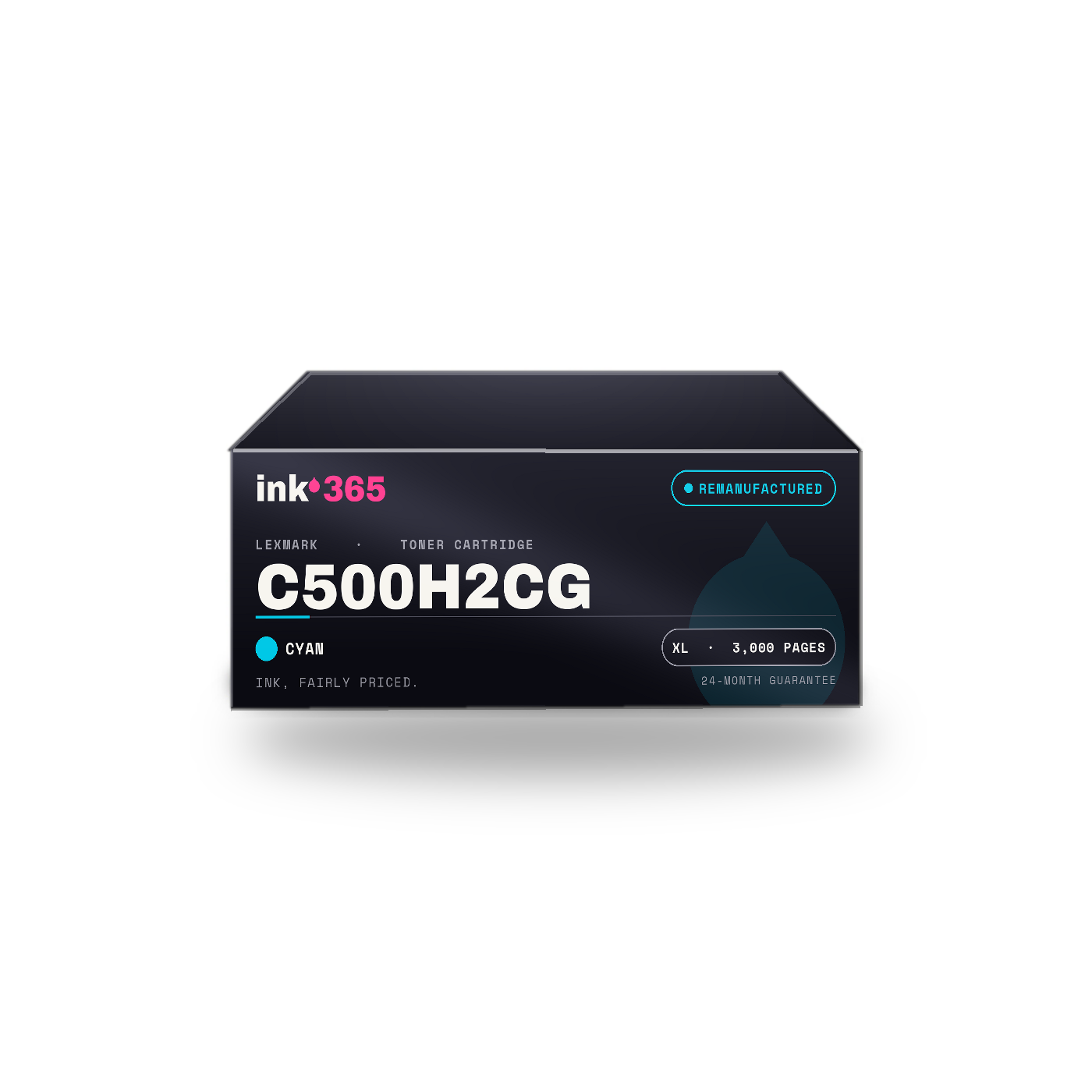 Lexmark C500H2CG Cyan Remanufactured Laser Toner – 3,000 Pages