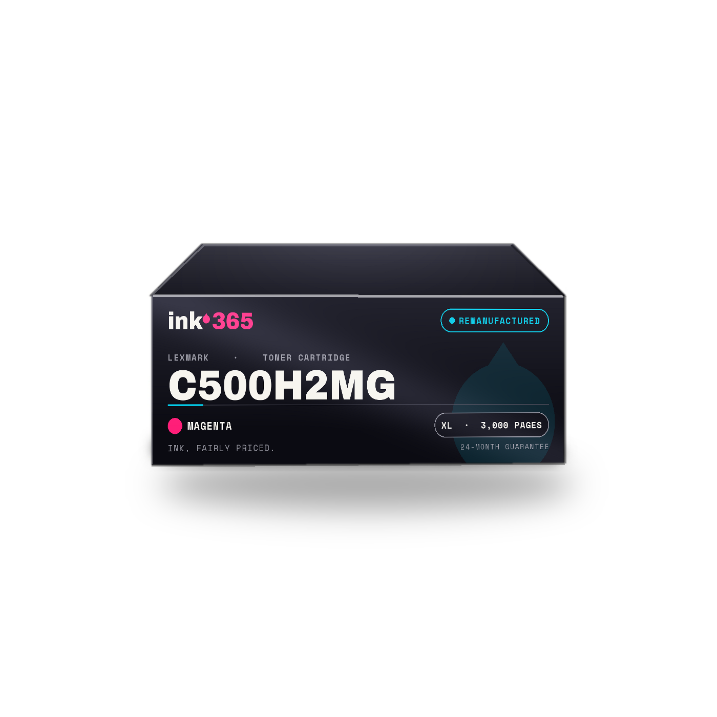 Lexmark C500H2MG Magenta Remanufactured Laser Toner – 3,000 Pages