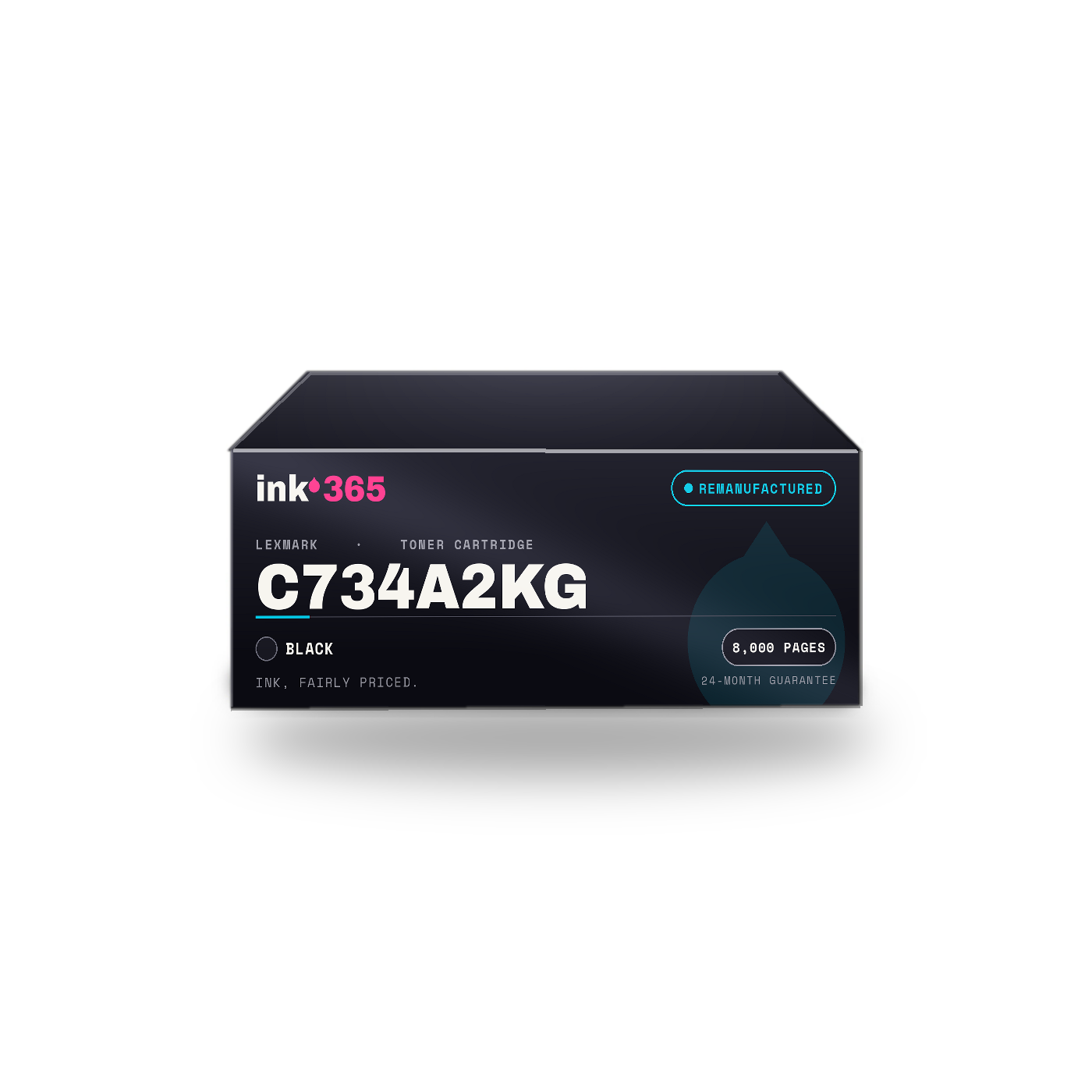Lexmark C734A2KG Black Remanufactured Laser Toner – 8,000 Pages