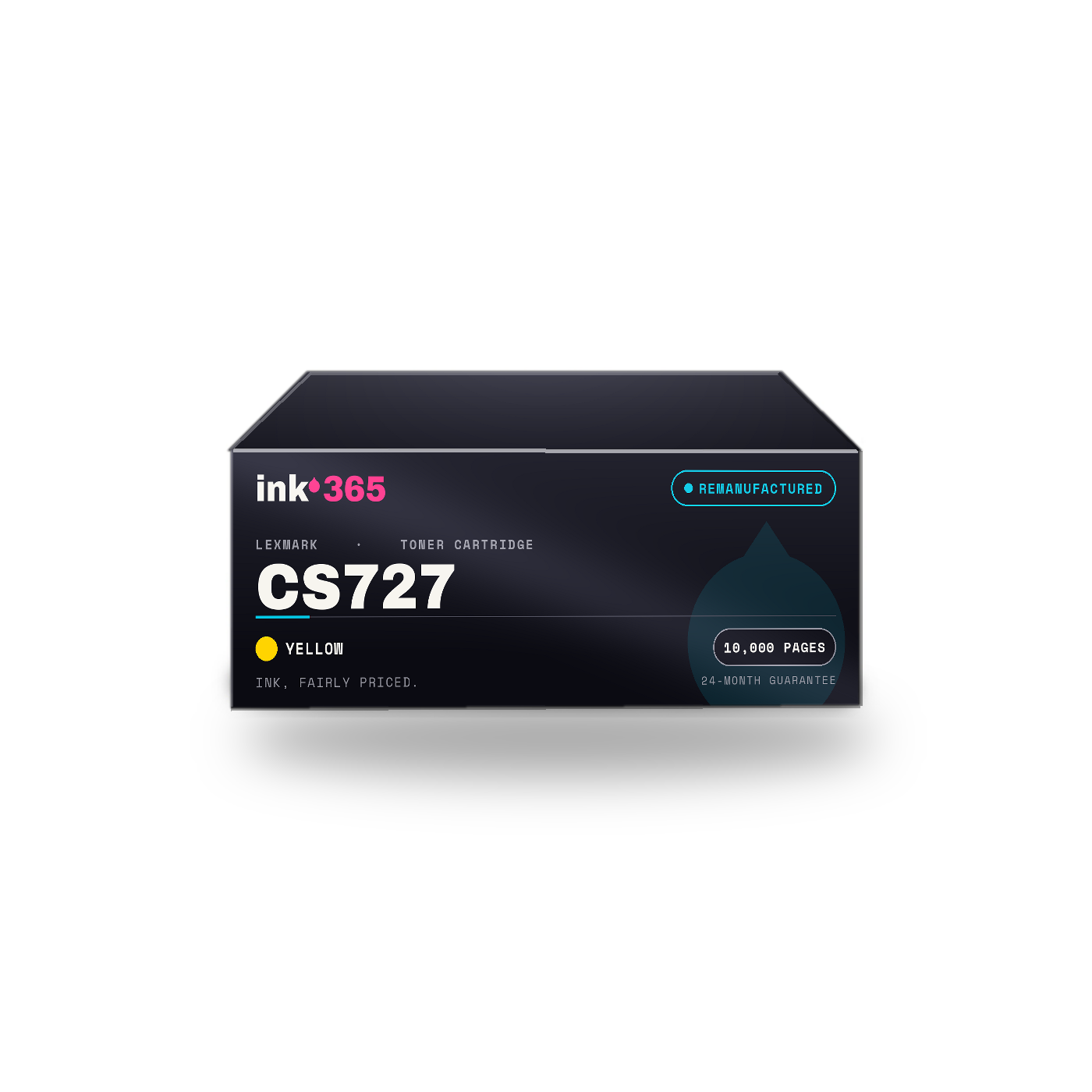Lexmark CS727 Yellow Remanufactured Laser Toner – 10000 Pages