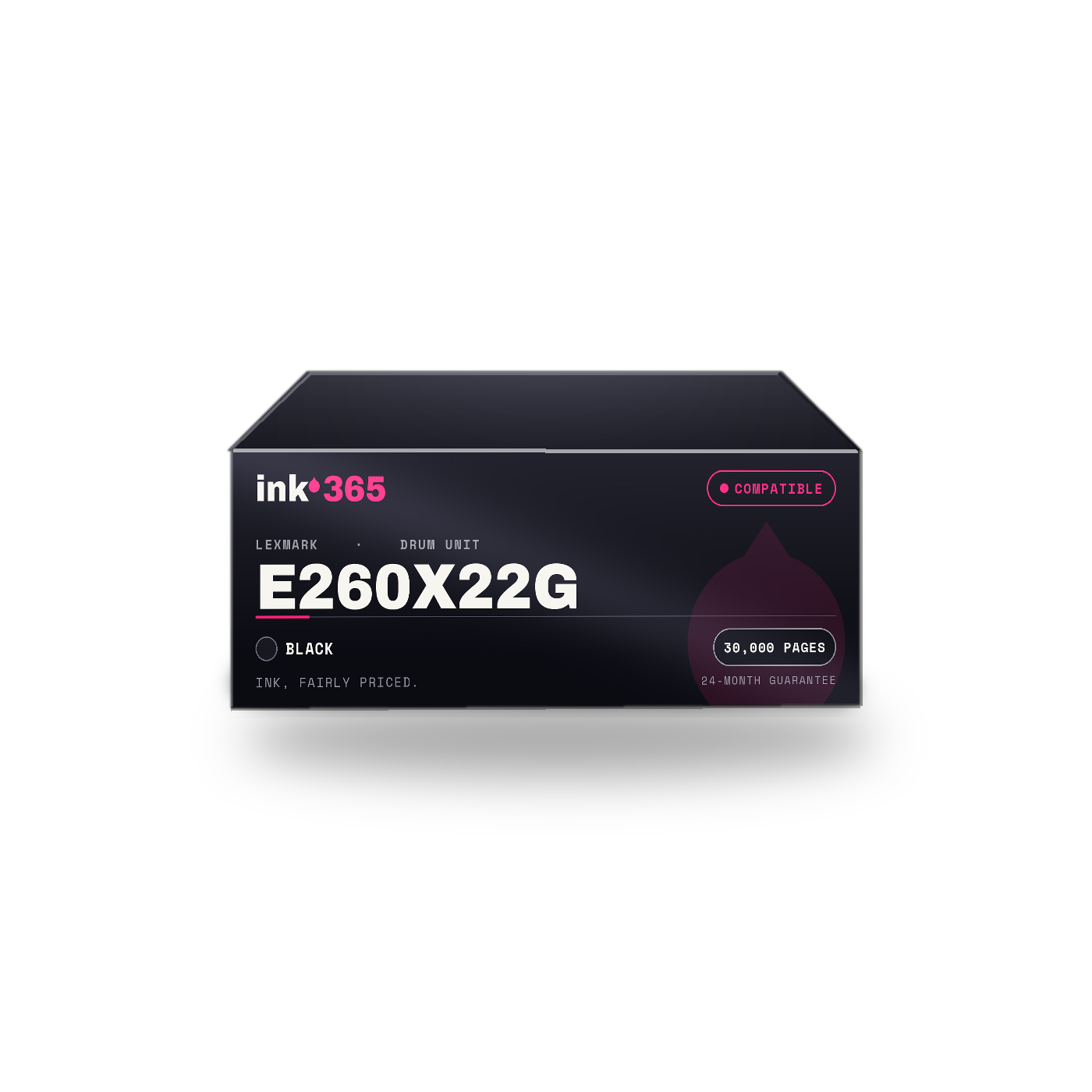 Lexmark E260X22G Black Compatible Drum Unit – 30,000 Pages