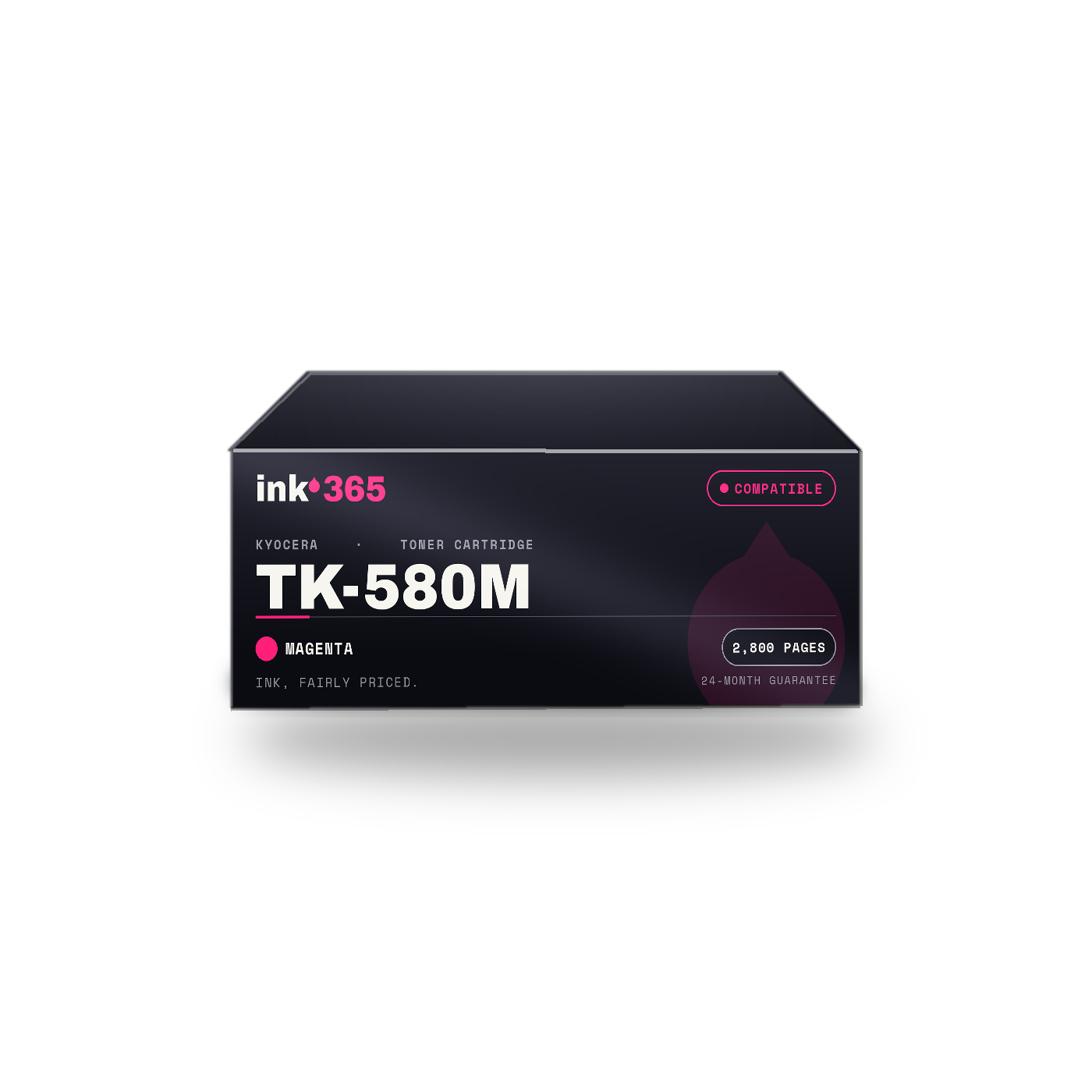 Kyocera TK-580M Magenta Compatible Laser Toner – 2800 Pages