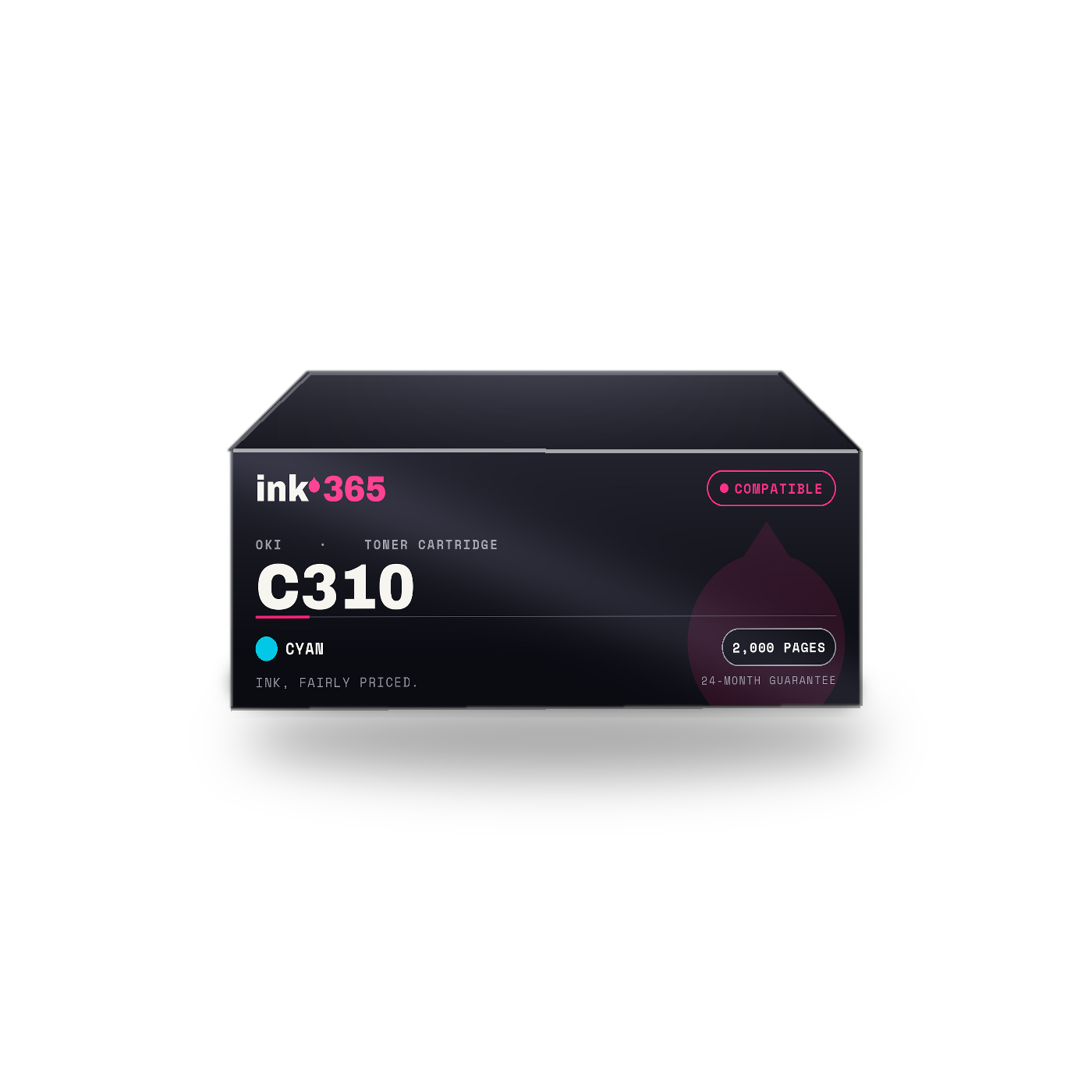 Oki C310 Cyan Compatible Toner Cartridge – 2000 Pages