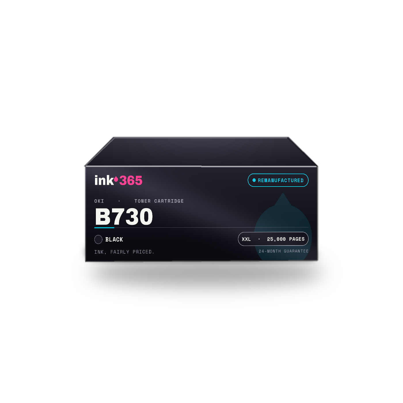 Oki B730 Black Remanufactured Laser Toner – 25,000 Pages