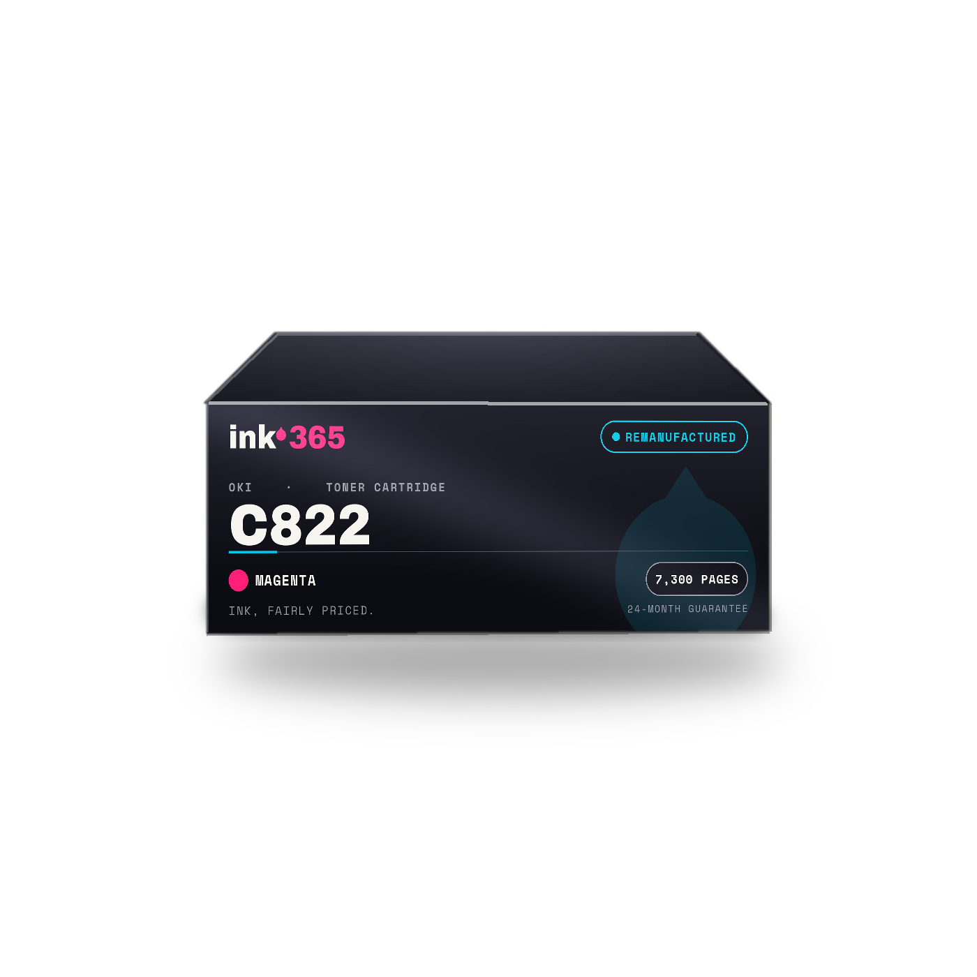 Oki C822 Magenta Remanufactured Laser Toner – 7,300 Pages