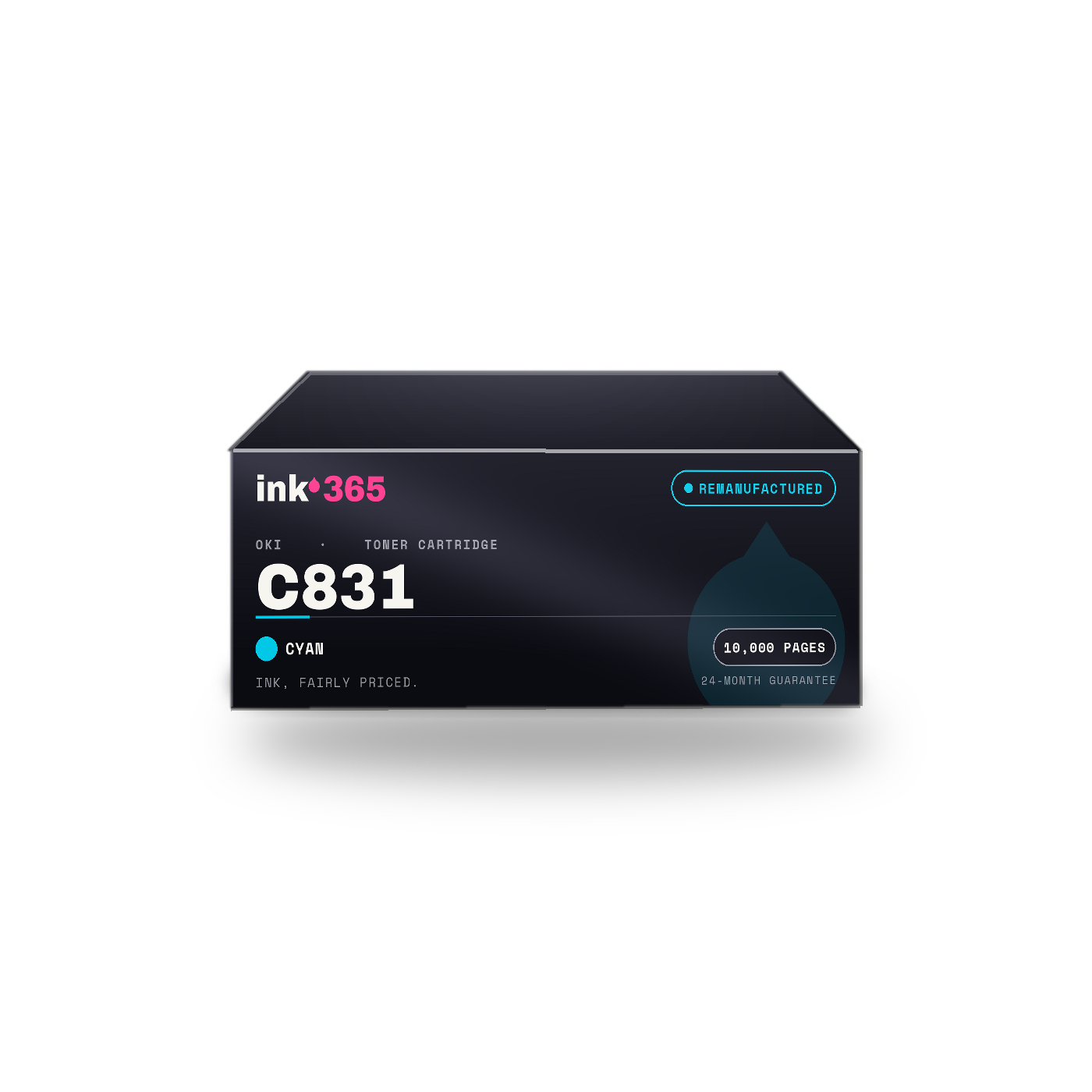 Oki C831 Cyan Remanufactured Laser Toner – 10,000 Pages