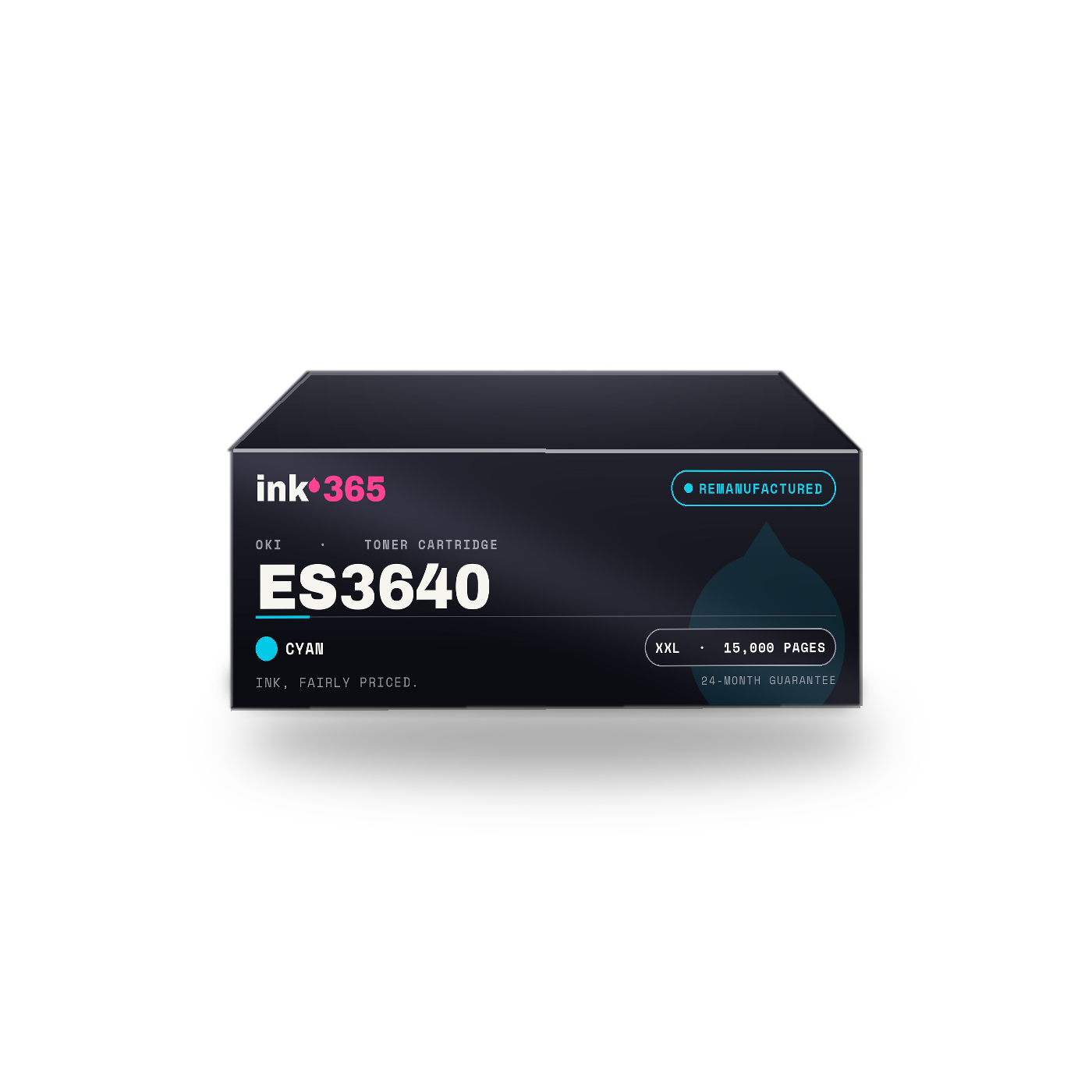 Oki ES3640 Cyan Remanufactured Laser Toner – 15,000 Pages