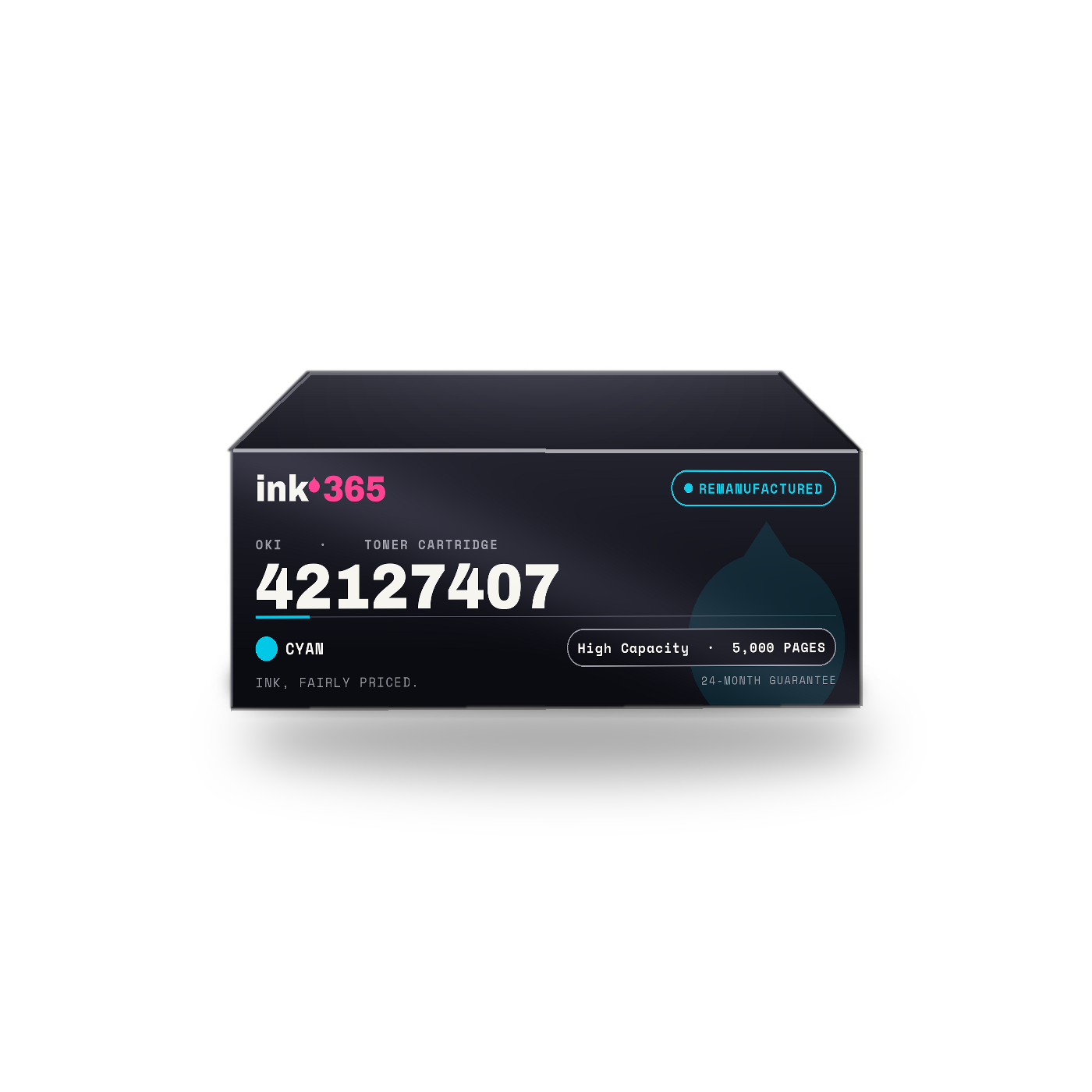 OKI 42127407 Cyan Remanufactured Toner Cartridge – 5,000 Pages