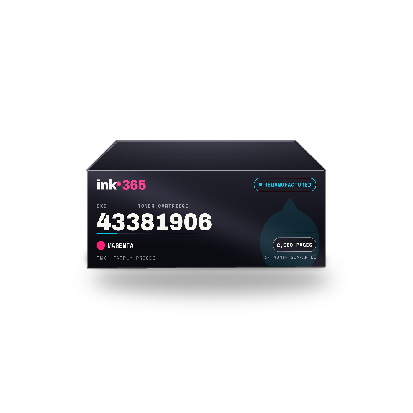 OKI 43381906 Magenta Remanufactured Laser Toner – 2,000 Pages