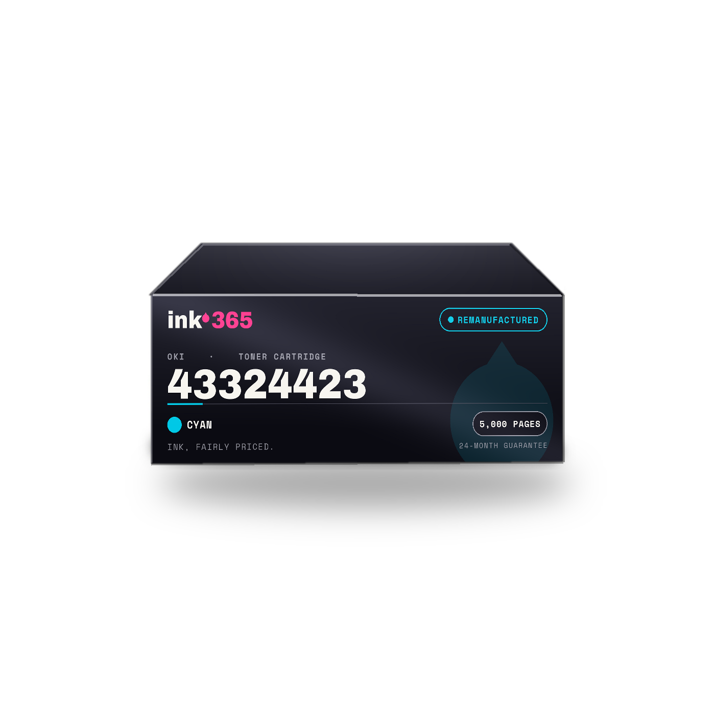 OKI 43324423 Cyan Remanufactured Laser Toner – 5,000 Pages