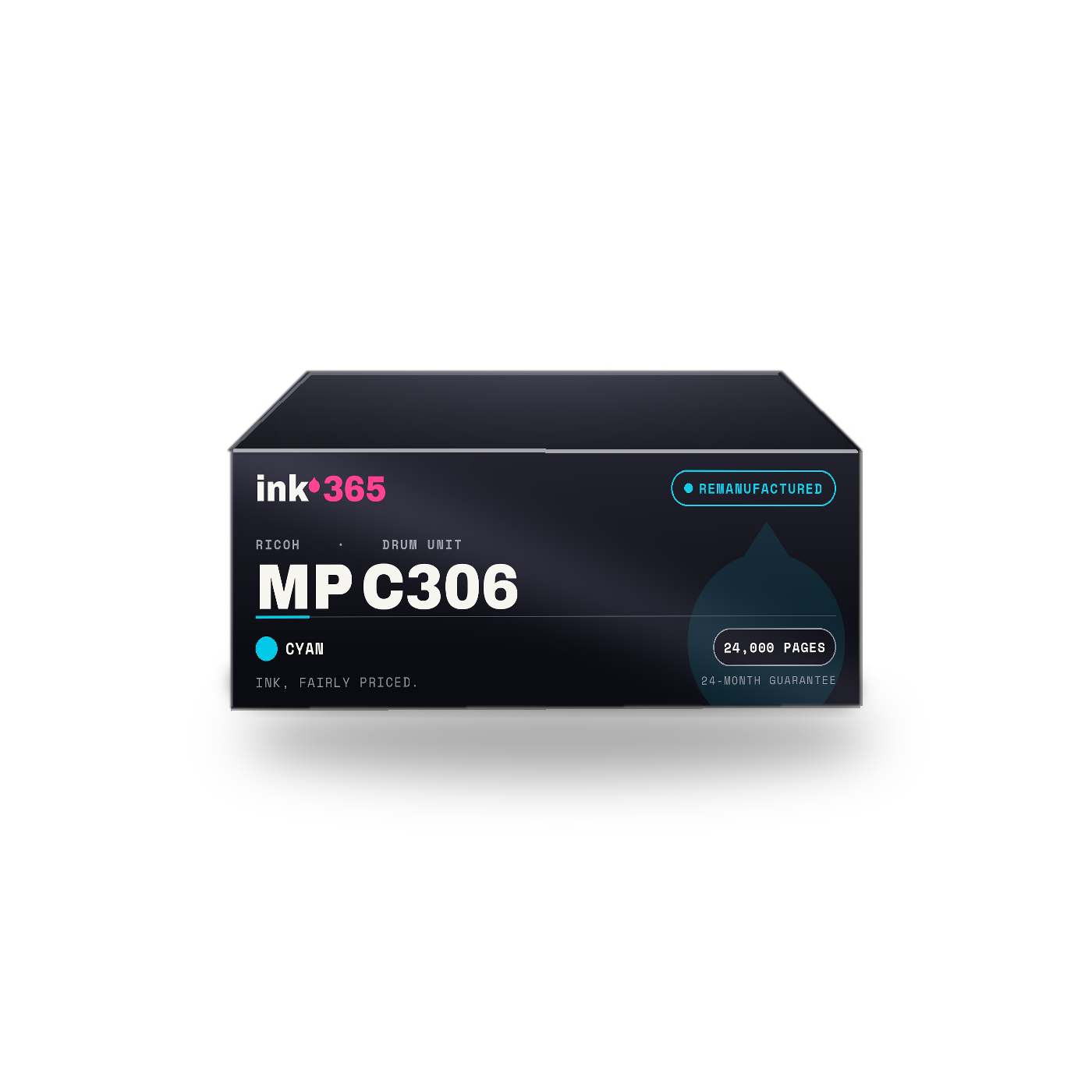 Ricoh MP C306 Cyan Remanufactured Drum Unit – 24,000 Pages