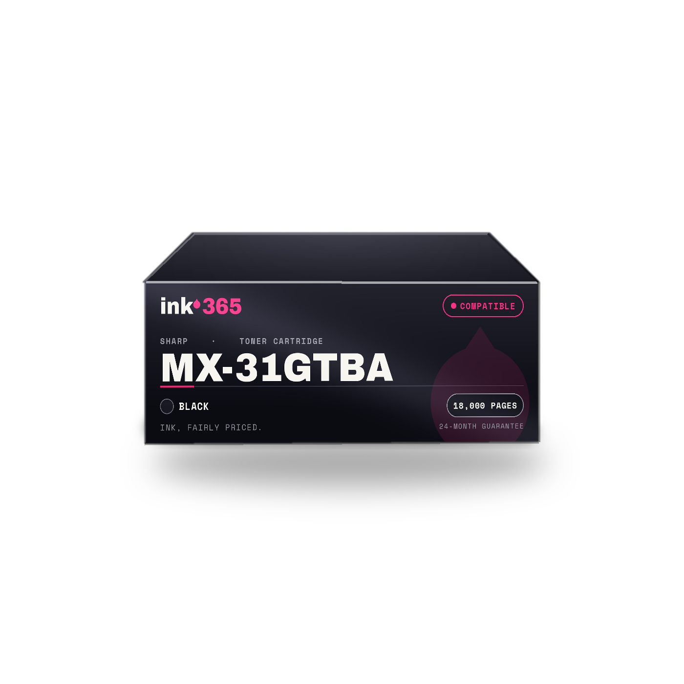 Sharp MX-31GTBA Black Compatible Copier Toner – 18,000 Pages