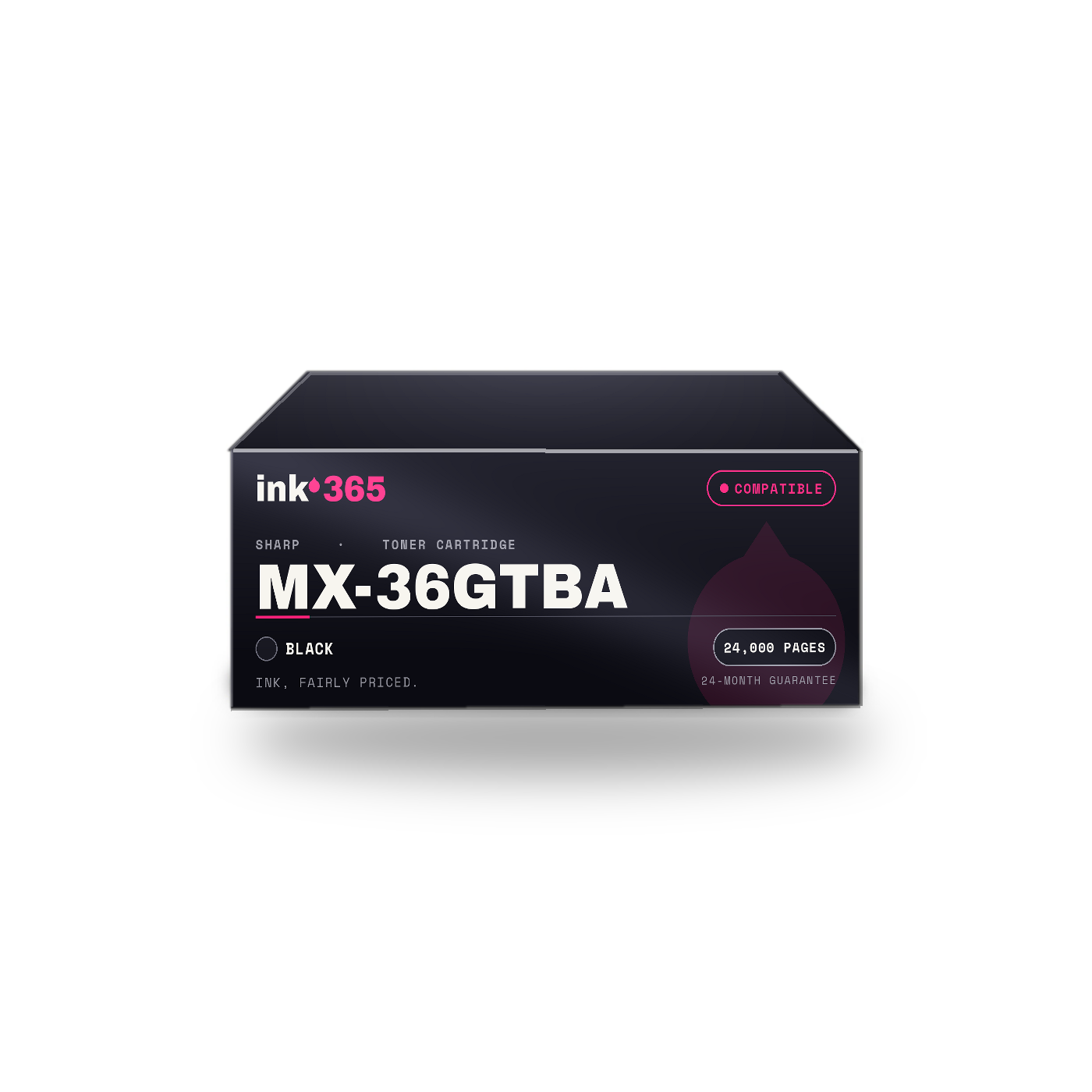 Sharp MX-36GTBA Black Compatible Copier Toner – 24,000 Pages