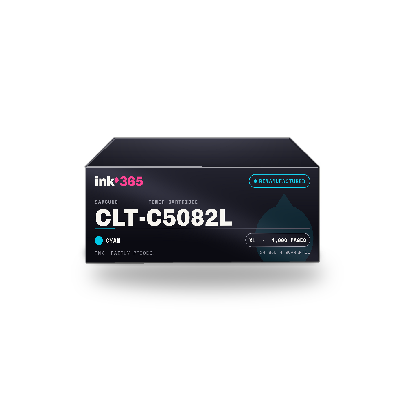 Samsung CLT-C5082L Cyan Remanufactured Laser Toner – 4000 Pages