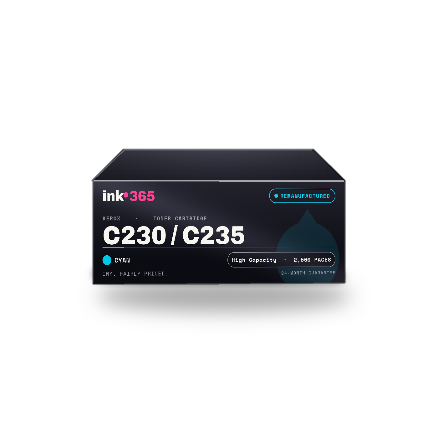 Xerox C230 / C235 Cyan Remanufactured Laser Toner – 2,500 Pages