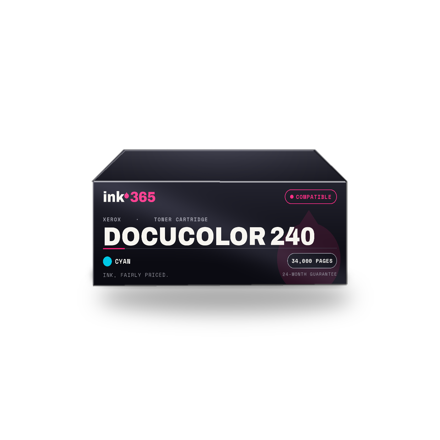 Xerox DocuColor 240 Cyan Compatible Laser Toner – 34,000 Pages