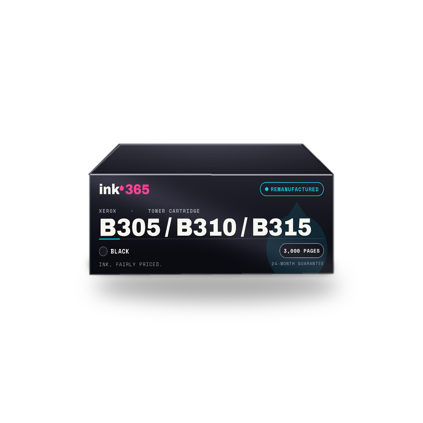 Xerox B305 / B310 / B315 Black Remanufactured Laser Toner – 3,000 Pages