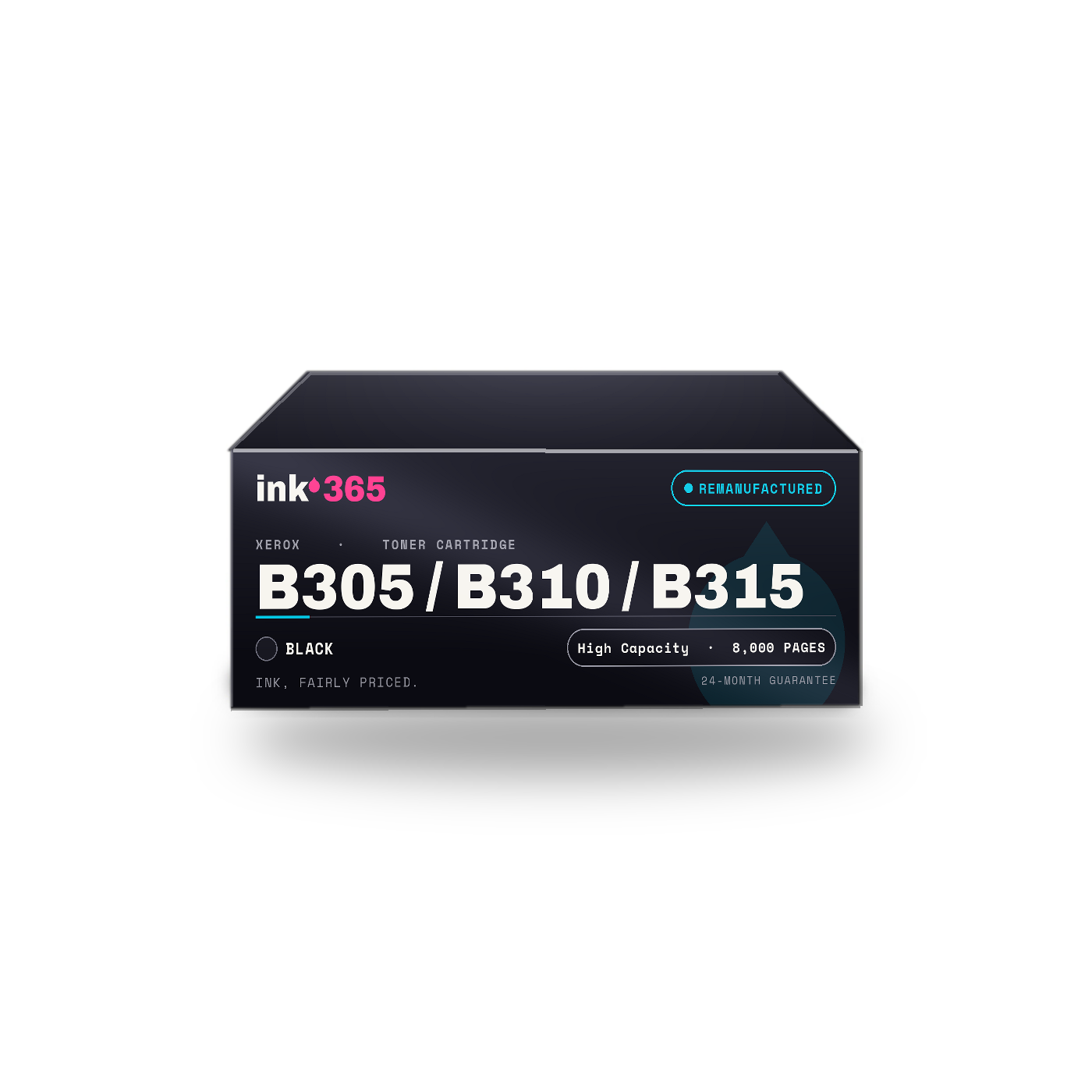 Xerox B305 / B310 / B315 Black Remanufactured Laser Toner – 8,000 Pages