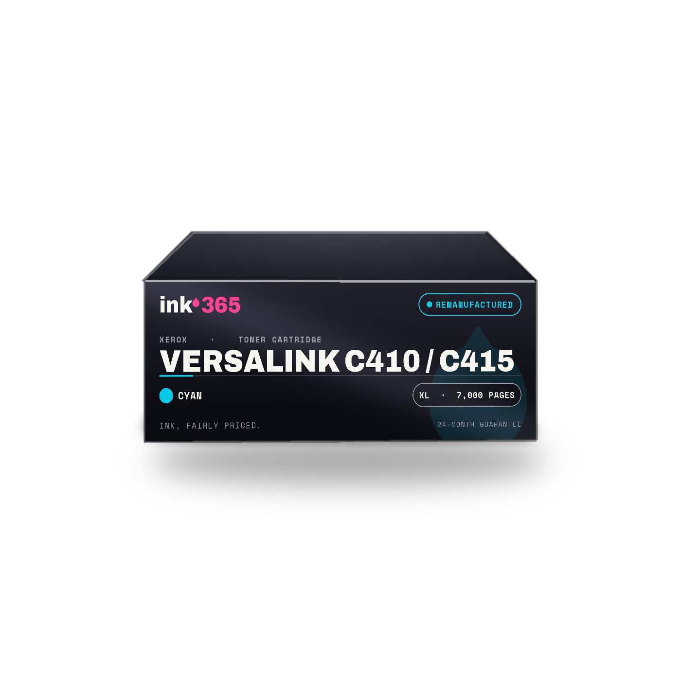 Xerox VersaLink C410 / C415 Cyan Remanufactured Laser Toner – 7,000 Pages