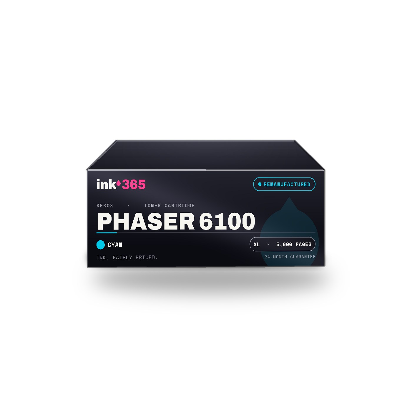 Xerox Phaser 6100 Cyan Remanufactured Laser Toner – 5,000 Pages