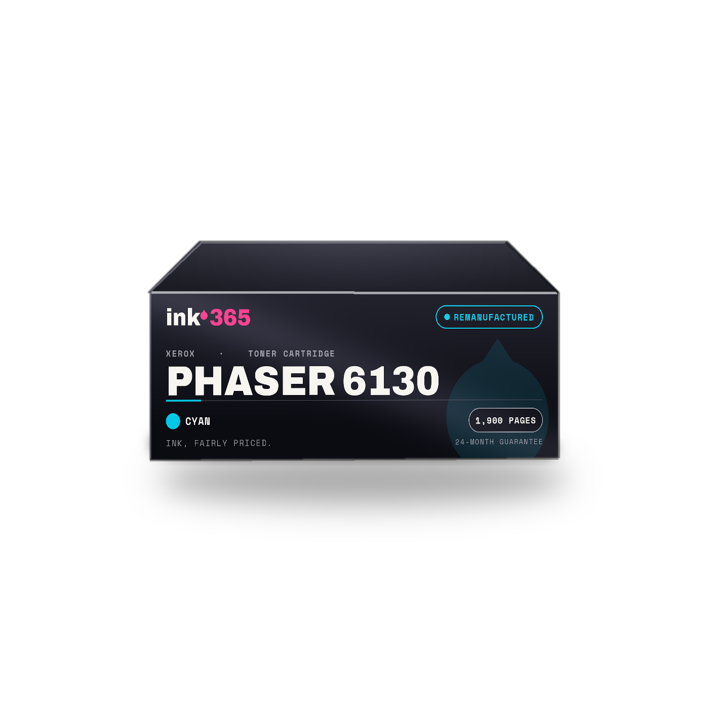 Xerox Phaser 6130 Cyan Remanufactured Laser Toner – 1,900 Pages