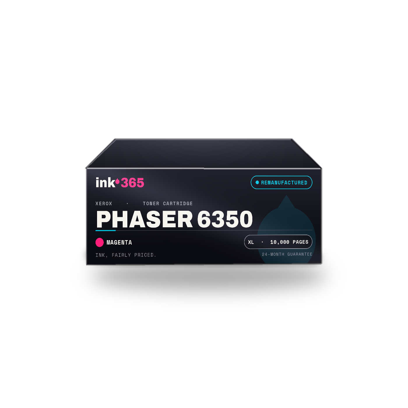 Xerox Phaser 6350 Magenta Remanufactured Laser Toner – 10,000 Pages