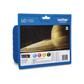 Brother LC1100 Ink Cartridge Multipack (LC1100VALBP) – Black, Cyan, Magenta, Yellow