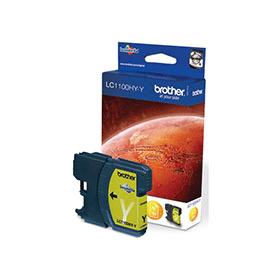 Brother LC1100HYY Yellow High Capacity Ink Cartridge (LC1100HYY) – 750 Pages