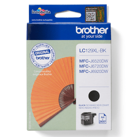 Brother LC129XLBK Black High Capacity Ink Cartridge – 2,400 Pages