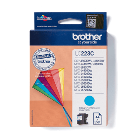 Brother LC223C Cyan Ink Cartridge – 550 Pages
