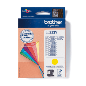 Brother LC223Y Yellow Ink Cartridge – 550 Pages