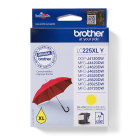 Brother LC225XLY Yellow High Capacity Ink Cartridge (LC225XLY) – 1,200 Pages