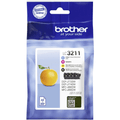 Brother LC3211 Standard Capacity Ink Cartridge Multipack (Black/Cyan/Magenta/Yellow) – LC3211VAL