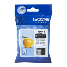 Brother LC3211BK Black Ink Cartridge – 200 Pages