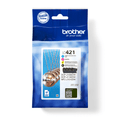 Brother LC421VAL BK/C/M/Y Multipack Ink Cartridges (LC421VAL)