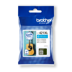Brother LC421XLC Cyan High Capacity Ink Cartridge – 500 Pages