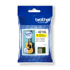 Brother LC421XLY Yellow High Capacity Ink Cartridge – 500 Pages