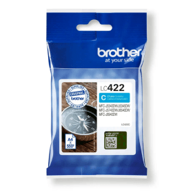 Brother LC422C Cyan Ink Cartridge – 550 Pages